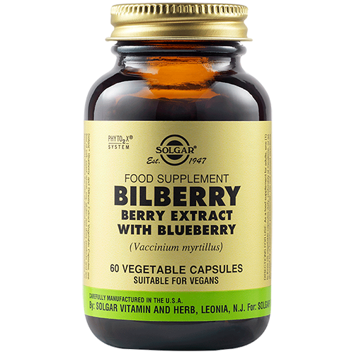 Solgar® | BILBERRY BERRY EXTRACT WITH BLUEBERRY VEGETABLE CAPSULES