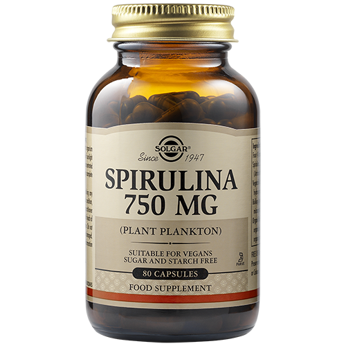 Solgar® | SPIRULINA 750 MG VEGETABLE CAPSULES